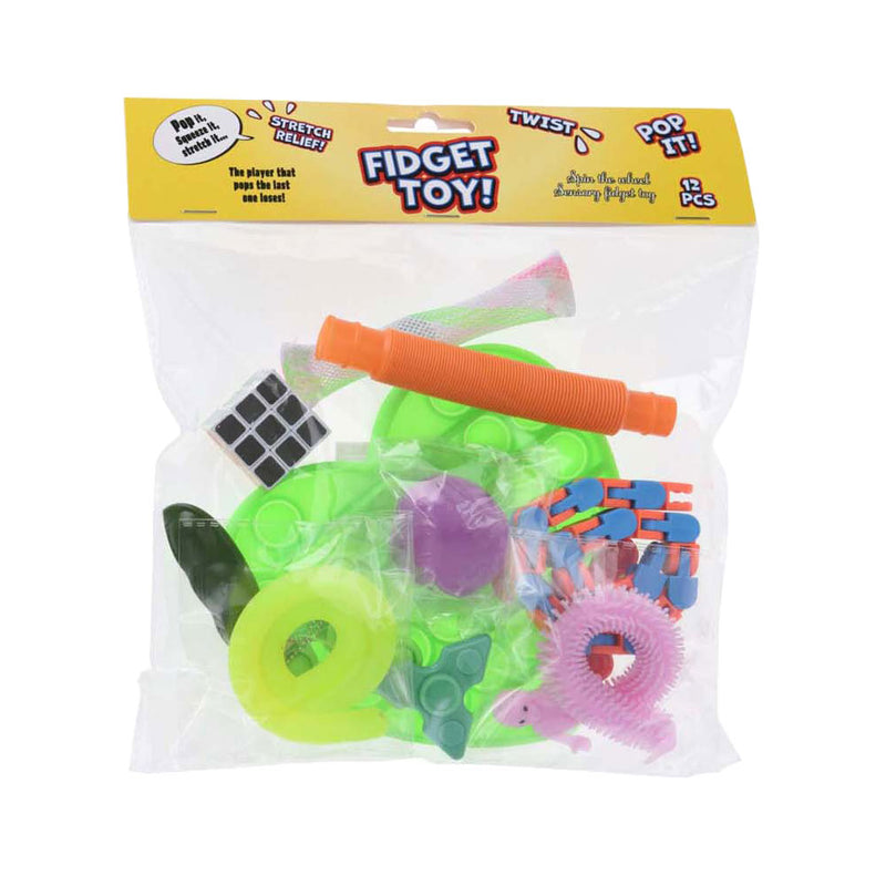 Afbeelding laden in galerijviewer, Koopman fidget speelgoed set kleurrijk sensorisch speelgoed 12 stuks.