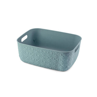 Afbeelding laden in galerijviewer, Curver softex opbergmand m 12,5l blauwgroen | 2 stuks