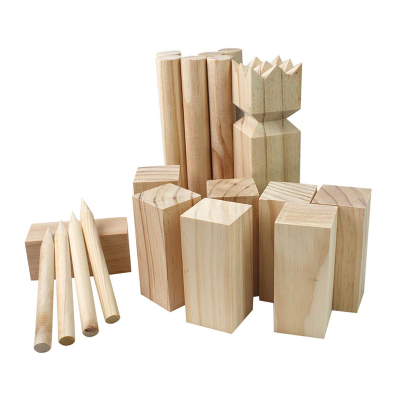 Afbeelding laden in galerijviewer, Tactic kubb – vang- en werpspel – origineel zweeds werpspel in handige draagbare doos – duurzaam grenenhout