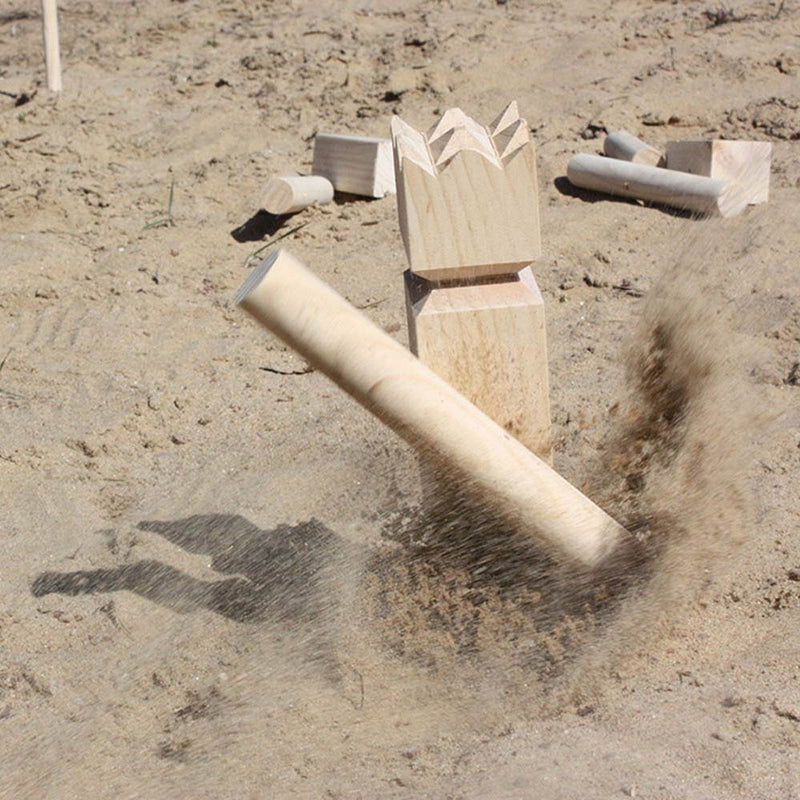 Afbeelding laden in galerijviewer, Tactic kubb – vang- en werpspel – origineel zweeds werpspel in handige draagbare doos – duurzaam grenenhout