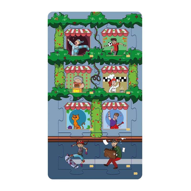 Afbeelding laden in galerijviewer, Biobuddi 2in1 puzzel en memo city life