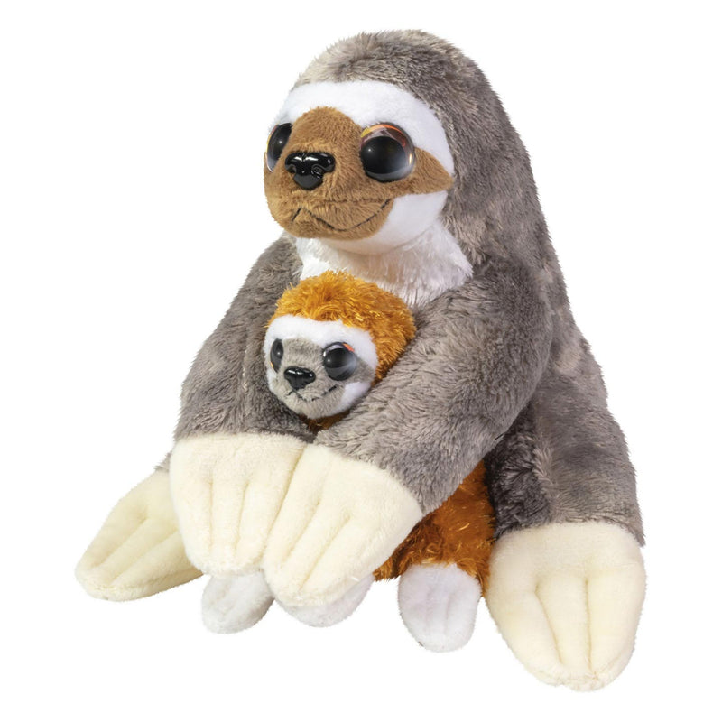 Afbeelding laden in galerijviewer, Lumo stars knuffel - luiaard caramel en coffee, 24cm