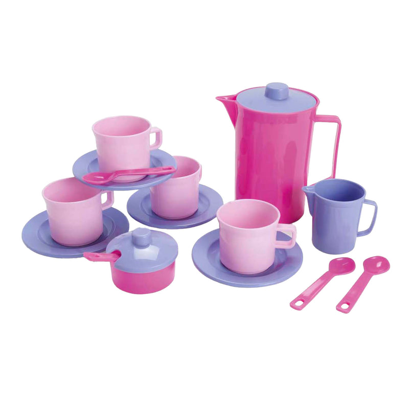 Afbeelding laden in galerijviewer, Dantoy koffieset roze, lila 17dlg.