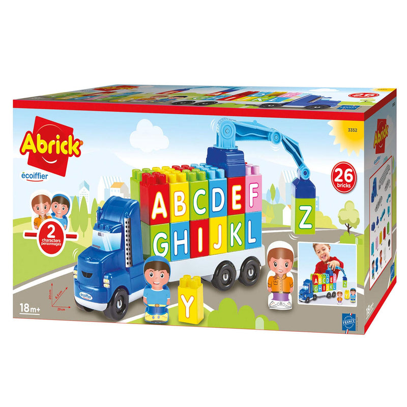 Afbeelding laden in galerijviewer, Abrick Vrachtwagen met Kraan en Letters