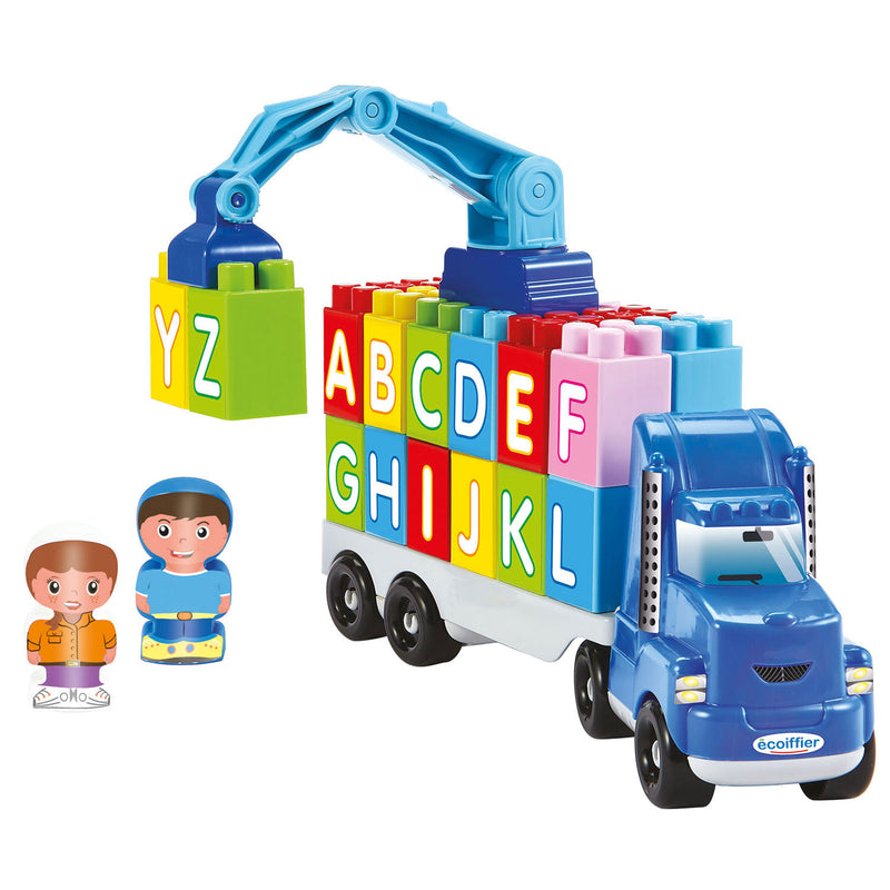 Afbeelding laden in galerijviewer, Abrick Vrachtwagen met Kraan en Letters