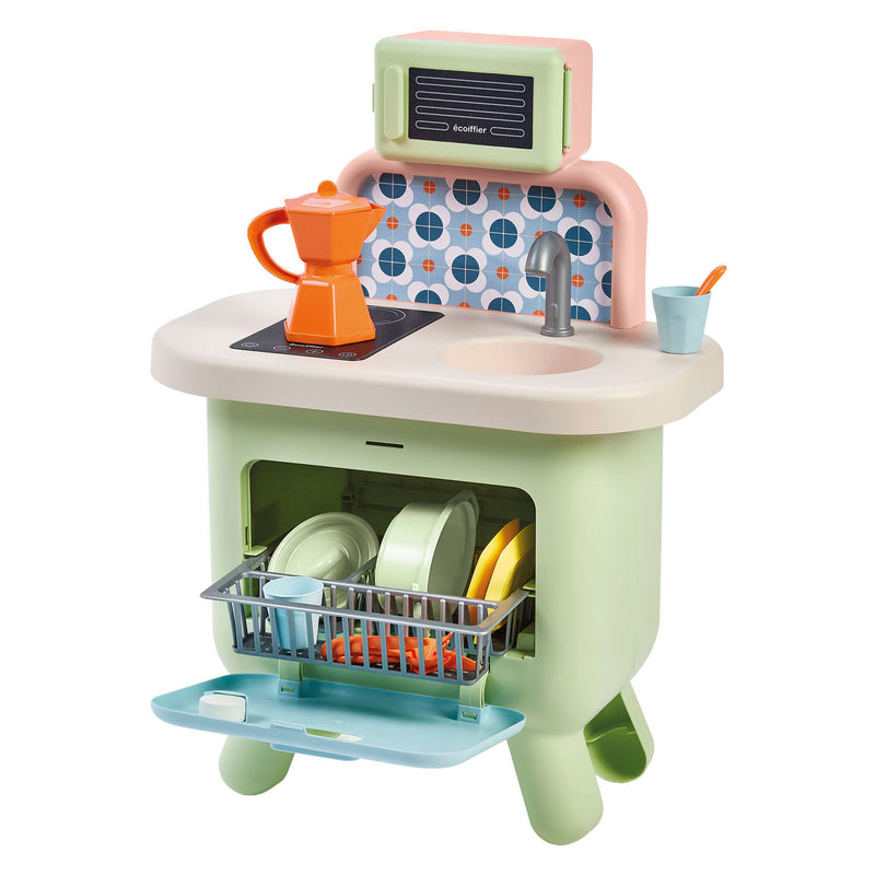 Afbeelding laden in galerijviewer, Ecoiffier eociffier vert azur saliekleurige keuken - 17dlg.