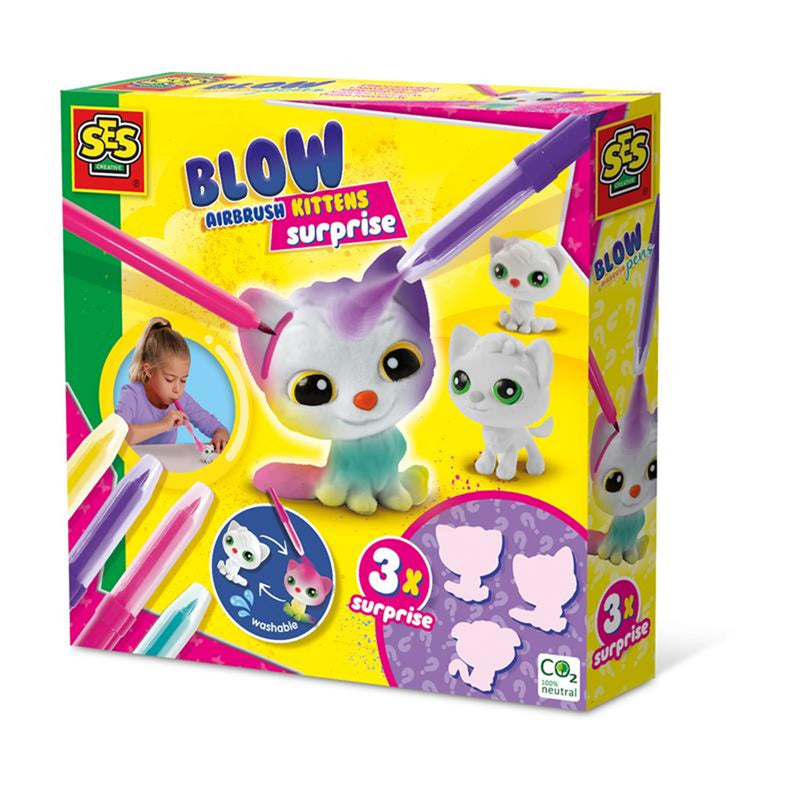 Afbeelding laden in galerijviewer, Ses blow airbrush pens - katjes surprise 3x