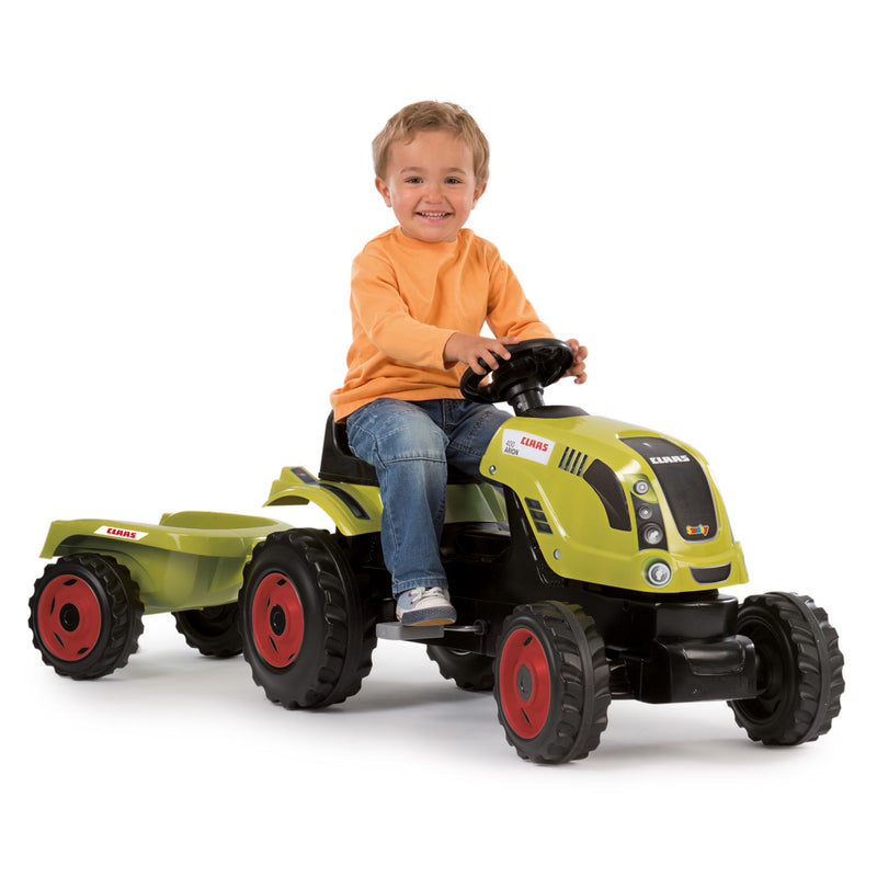 Afbeelding laden in galerijviewer, Smoby tractor claas met trailer