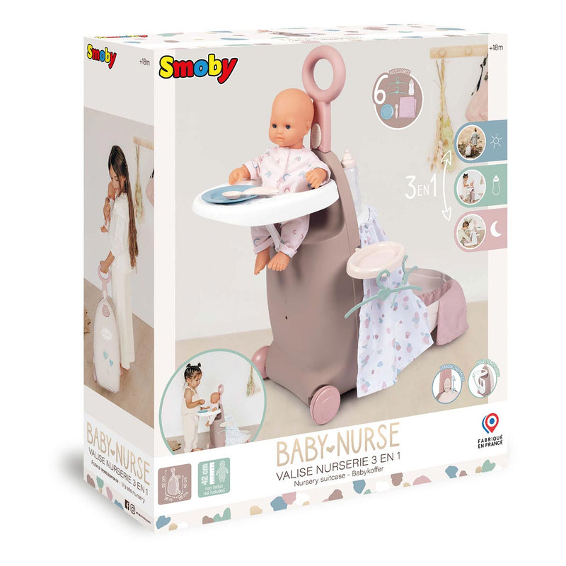 Afbeelding laden in galerijviewer, Smoby - Baby Nurse Verzorgingstrolley 3in1