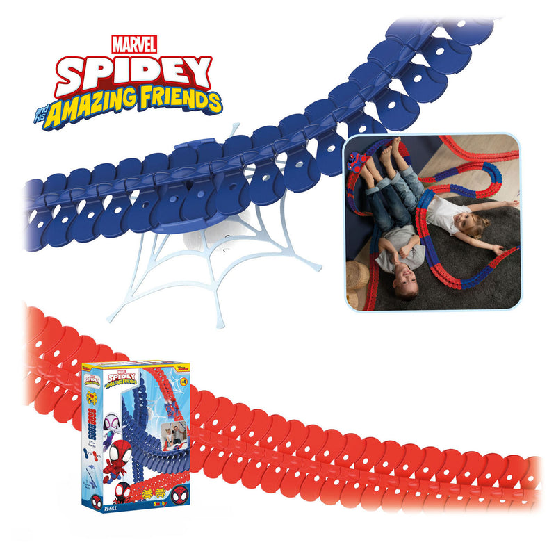 Afbeelding laden in galerijviewer, Smoby Spidey Amazing Friends Flextreme Racebaan Uitbreidingsset, 72dlg.