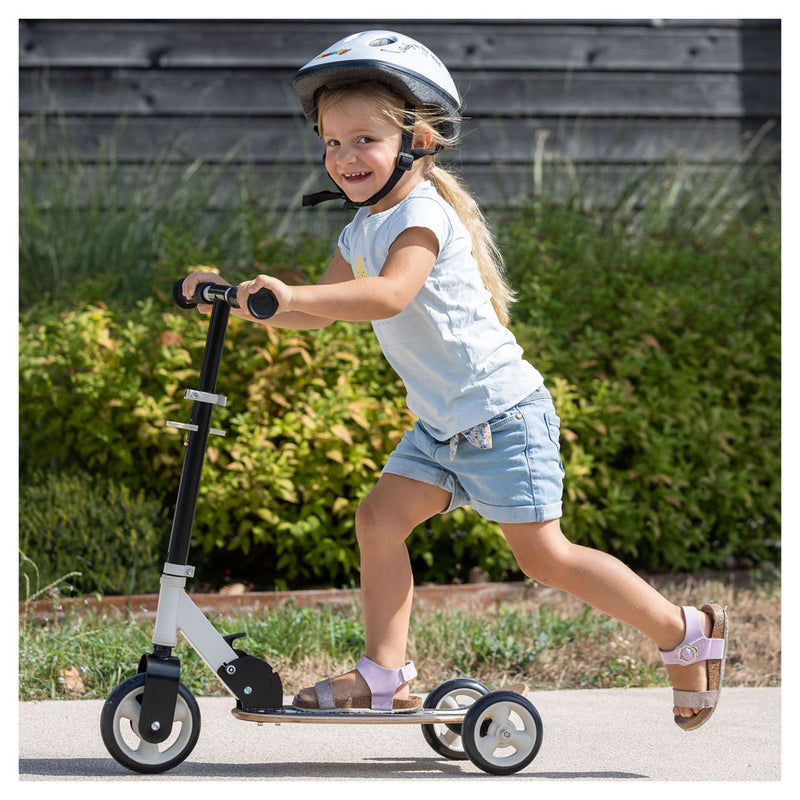 Afbeelding laden in galerijviewer, Smoby houten 3-wiel kinderstep blauw
