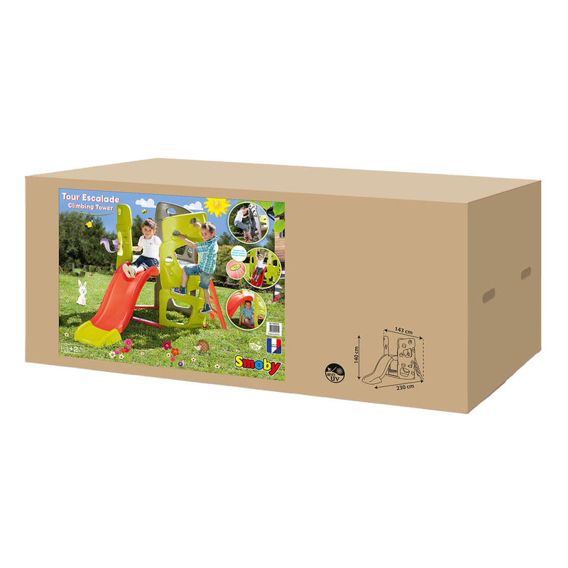 Afbeelding laden in galerijviewer, Smoby klimtoren met glijbaan
