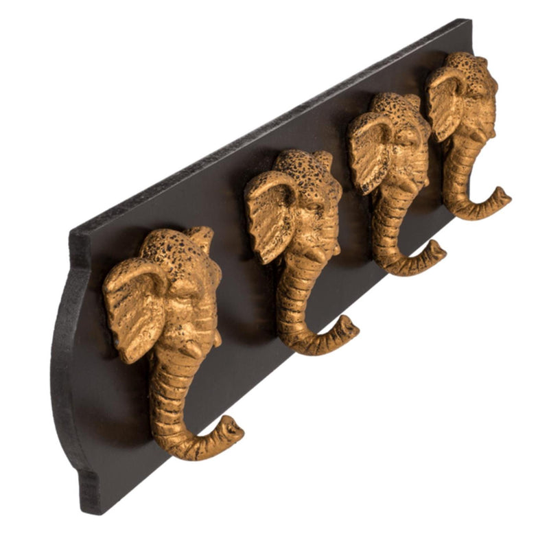 Afbeelding laden in galerijviewer, Ootb houten kapstok olifant ca. 48x11x5,5cm