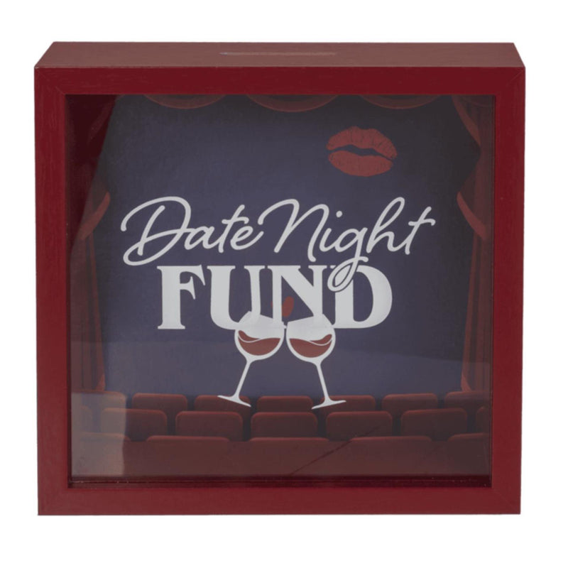 Afbeelding laden in galerijviewer, Ootb houten spaarpot date night fund 20x20cm