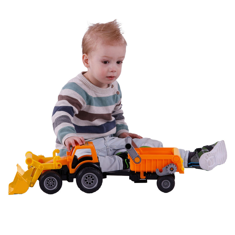 Afbeelding laden in galerijviewer, Cavallino tractor met voorlader en aanhanger