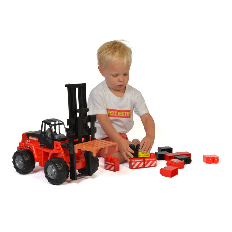 Afbeelding laden in galerijviewer, Mammoet toys mammoet heftruck met bouwblokken