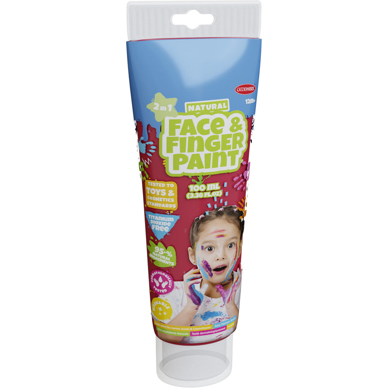 Afbeelding laden in galerijviewer, Boti natural face fingerpaint tube - rood, 100ml