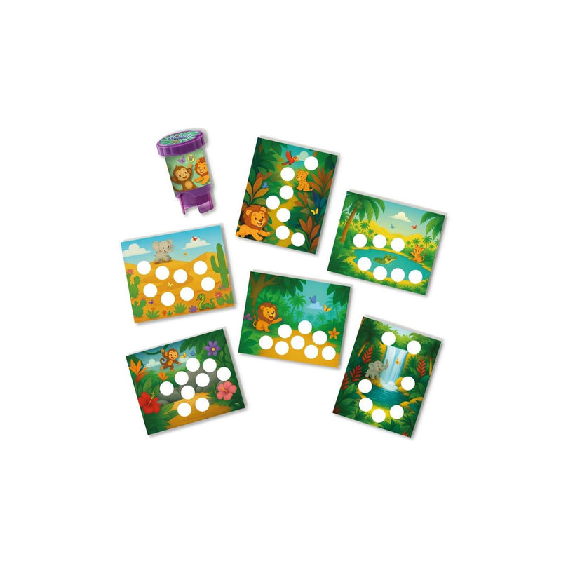 Afbeelding laden in galerijviewer, Ses sticker stamper - jungledieren