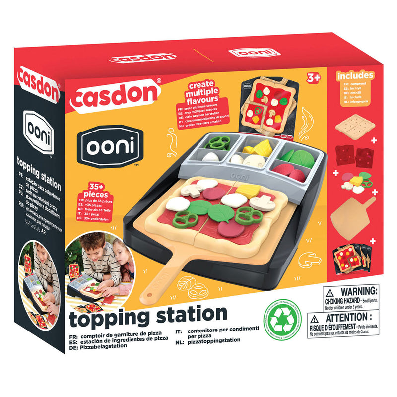 Afbeelding laden in galerijviewer, Casdon ooni speelgoed pizza beleg station speelset