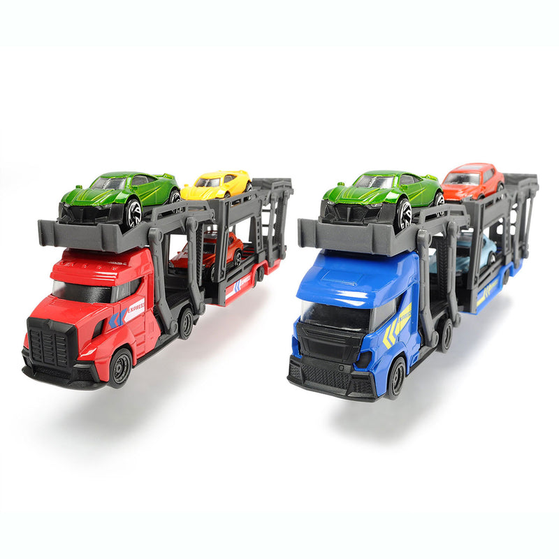 Afbeelding laden in galerijviewer, Dickie toys autotranssporter + 3 auto #039;s