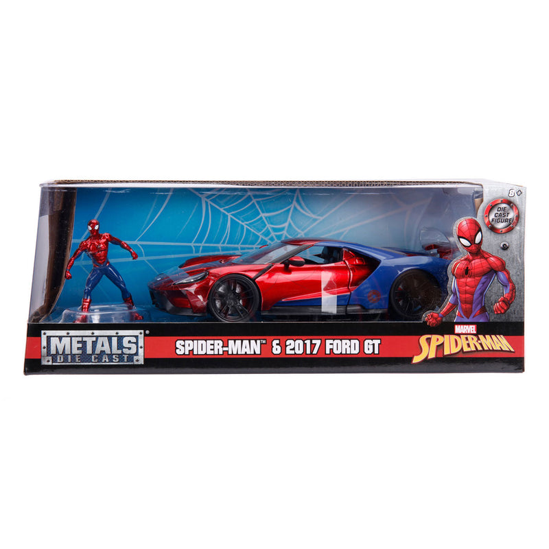 Afbeelding laden in galerijviewer, Jada Marvel Spiderman 2017 Ford GT 1:24