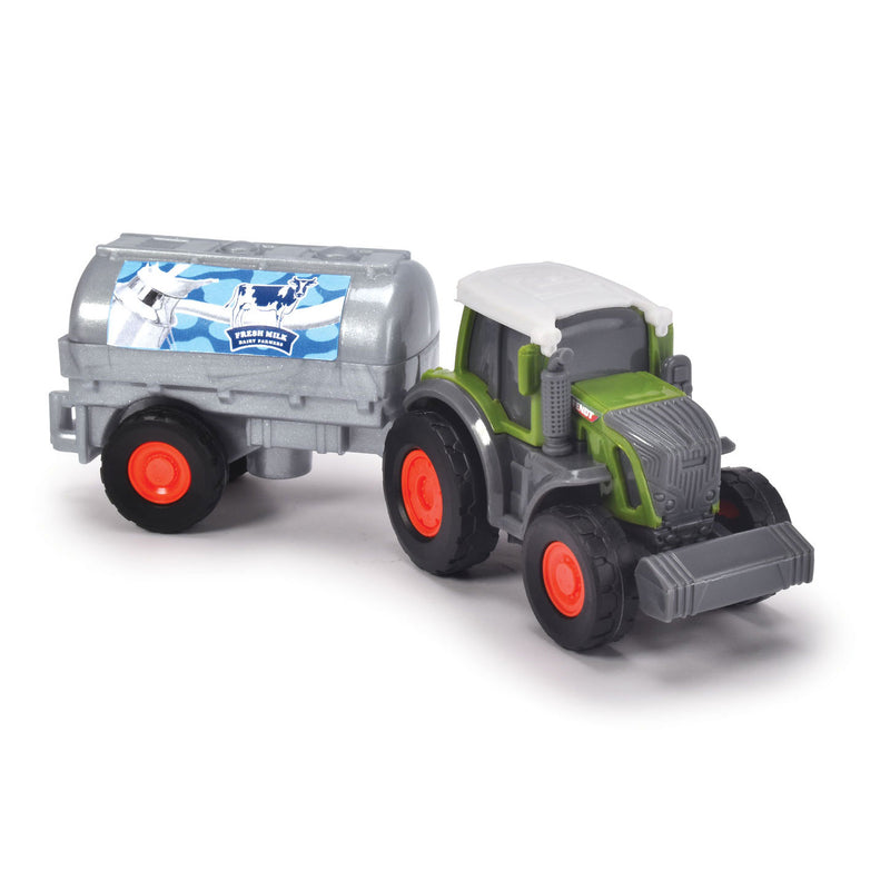 Afbeelding laden in galerijviewer, Dickie Fendt Micro Farmer Trekker met Melkwagen