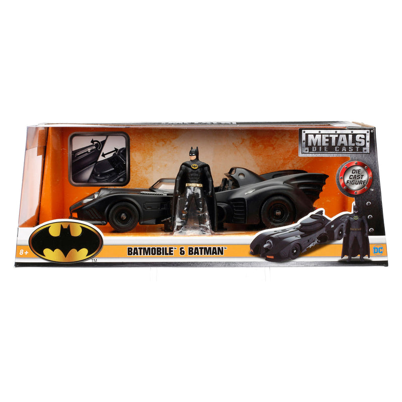 Afbeelding laden in galerijviewer, Jada toys - batman en batmobile 1989 - schaal 1:24 - die-cast - vanaf 8 jaar - speelgoedvoertuig