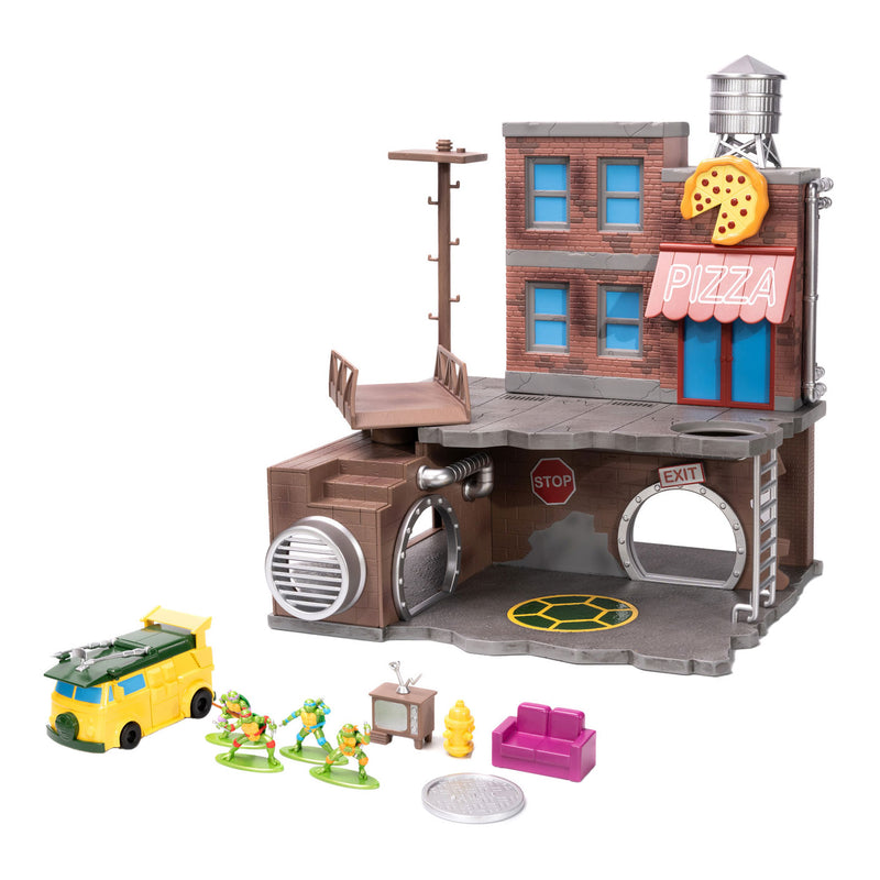 Afbeelding laden in galerijviewer, Jada Toys Jada Metalfigs Hoofdkwartier Teenage Mutant Ninja Turtles Speelset
