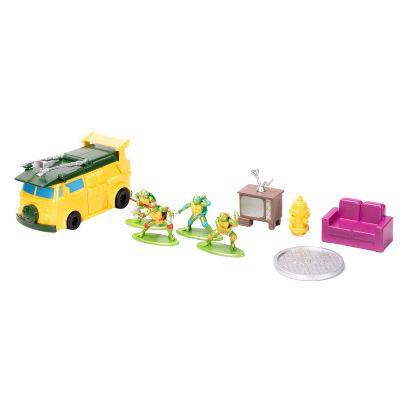 Afbeelding laden in galerijviewer, Jada Toys Jada Metalfigs Hoofdkwartier Teenage Mutant Ninja Turtles Speelset