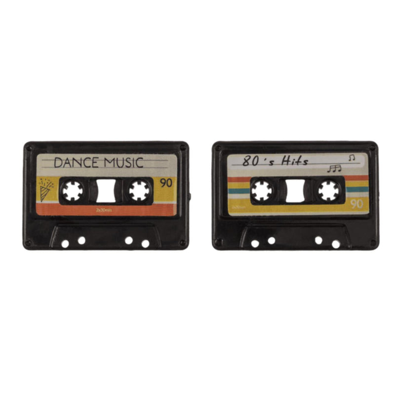 Afbeelding laden in galerijviewer, Ootb koelkastmagneten retro cassette 3x4,2cm set van 4 stuks