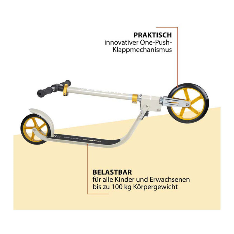 Afbeelding laden in galerijviewer, Hudora big wheel step 215 scooter - sand