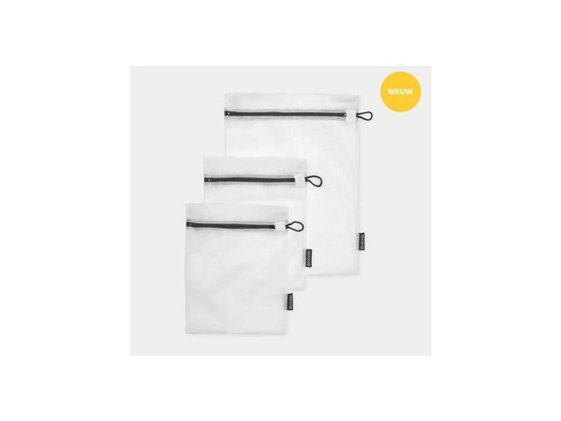 Afbeelding laden in galerijviewer, Brabantia waszakjes in 2 maten set a 3 stuks wit