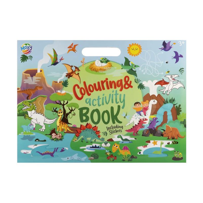 Afbeelding laden in galerijviewer, Moxy kleur- en activiteitenboek met stickers 36x26cm