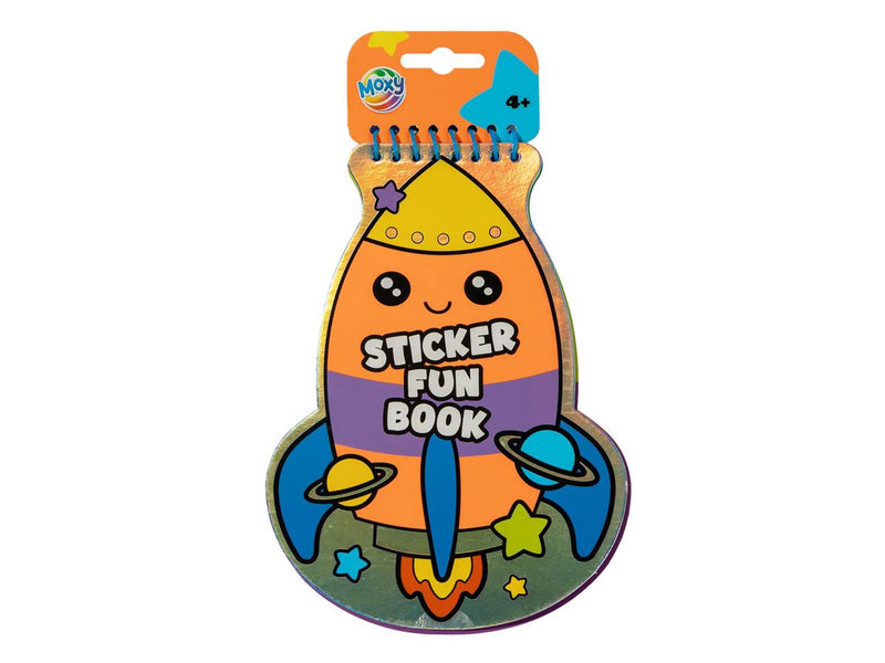 Afbeelding laden in galerijviewer, Moxy sticker-activity boek neon-holographic 15 pagina's 16x21cm, 2 stickervellen