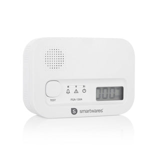 Afbeelding laden in galerijviewer, Smartwares fga-13041 koolmonoxidemelder 10 jaar sensor 3 jaar batterijen