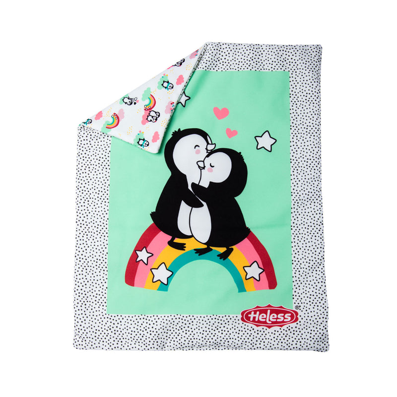 Afbeelding laden in galerijviewer, Heless poppendeken pinguin met kussen