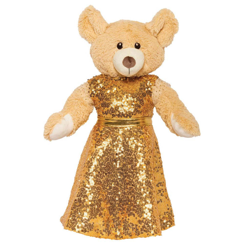 Afbeelding laden in galerijviewer, Heless poppenjurk golden star, 28-35 cm