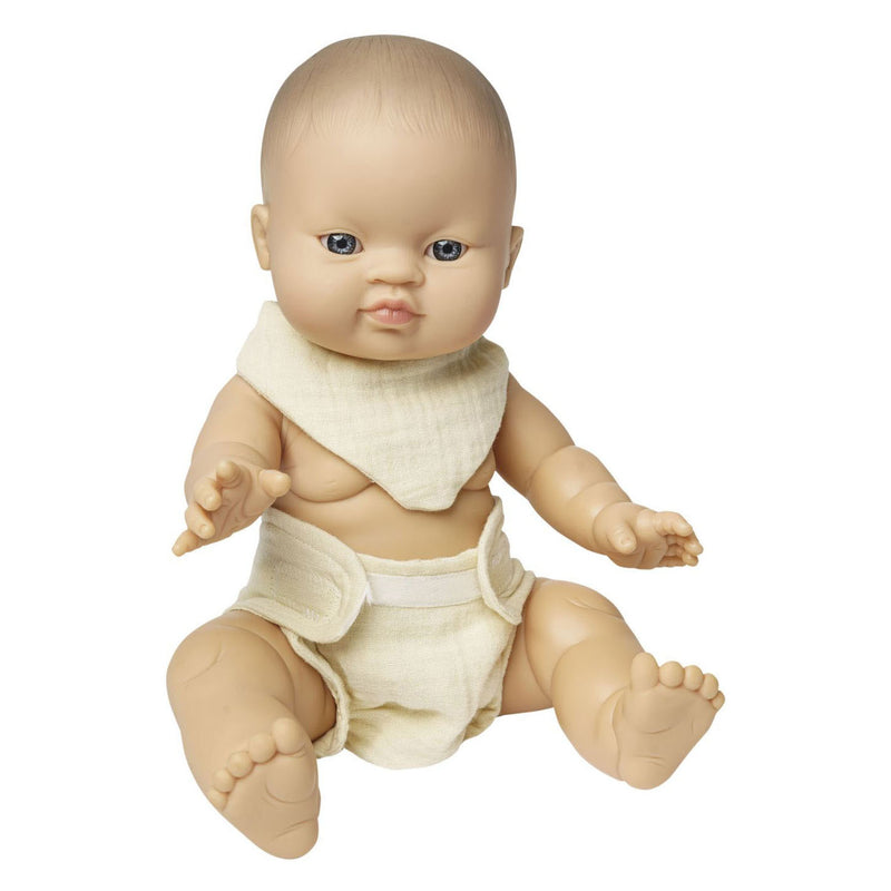 Afbeelding laden in galerijviewer, Heless poppen babyset ecru, 28-35 cm