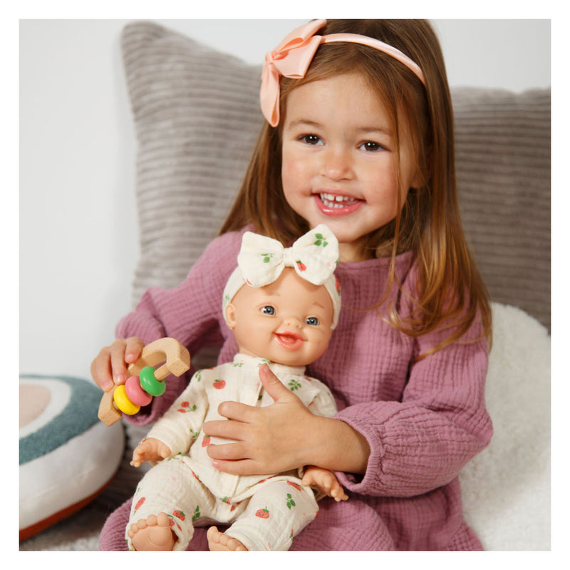 Afbeelding laden in galerijviewer, Heless houten poppenbabyset schaapje - 3dlg.