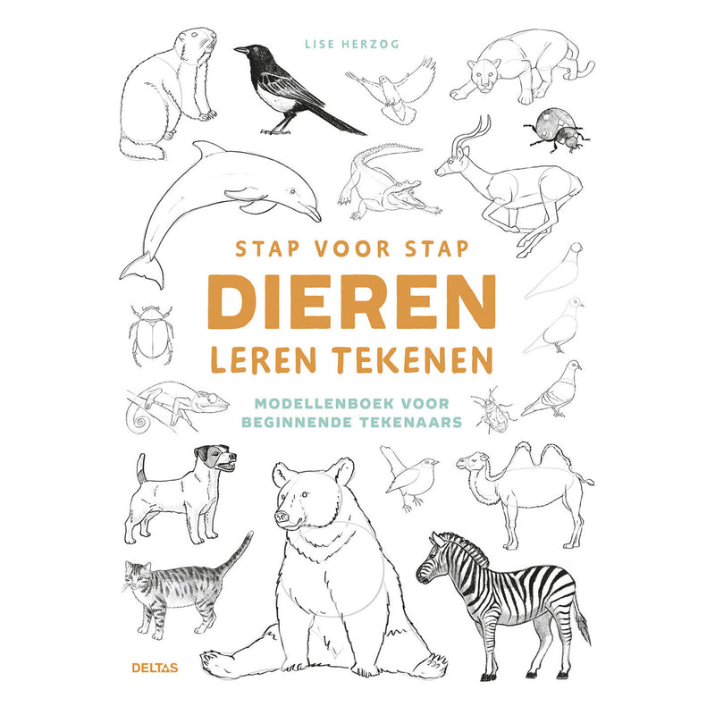 Afbeelding laden in galerijviewer, Deltas stap voor stap dieren leren tekenen