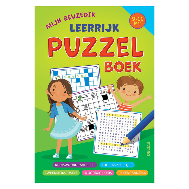 Afbeelding laden in galerijviewer, Deltas mijn reuzedik leerrijk puzzelboek (9-11 jaar)