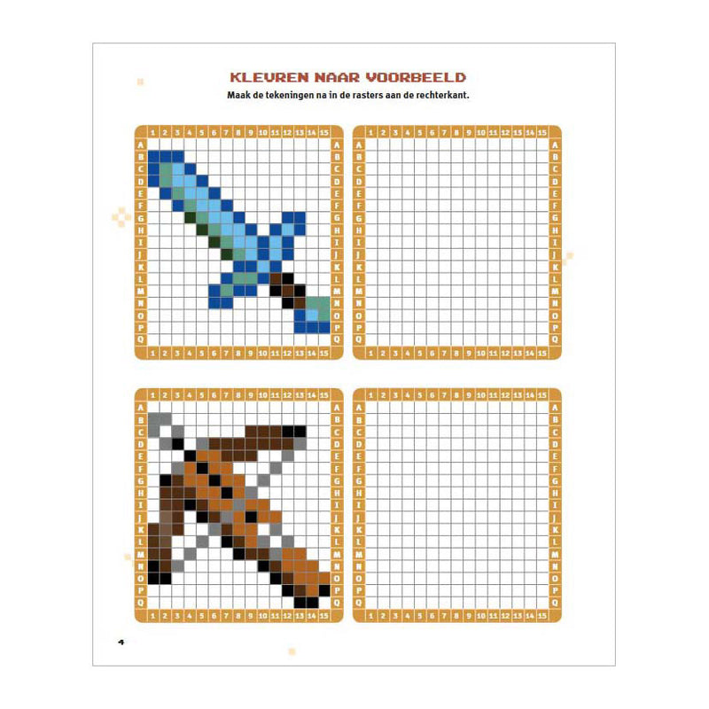 Afbeelding laden in galerijviewer, Deltas minecraft pixel kleurpret