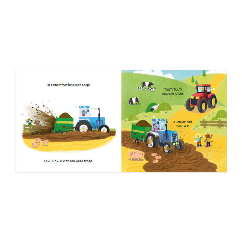 Afbeelding laden in galerijviewer, Deltas vroem vroem - aan het werk! een boek vol stoere tractors