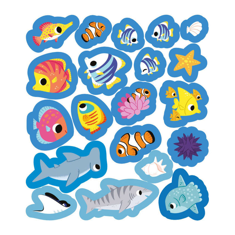 Afbeelding laden in galerijviewer, Deltas mijn eerste stickerboek kleine handjes - dieren van de zee