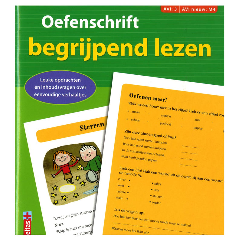 Afbeelding laden in galerijviewer, Deltas oefenschrift begrijpend lezen avi m4