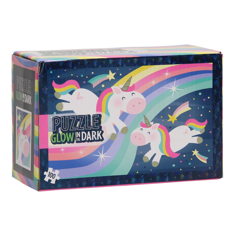 Afbeelding laden in galerijviewer, Legpuzzel Glow in the Dark Eenhoorn, 100st.