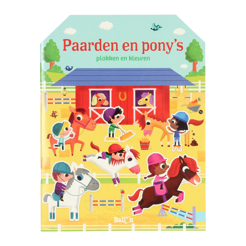 Afbeelding laden in galerijviewer, Standaard uitgeverij plakken- en kleuren paarden en pony's