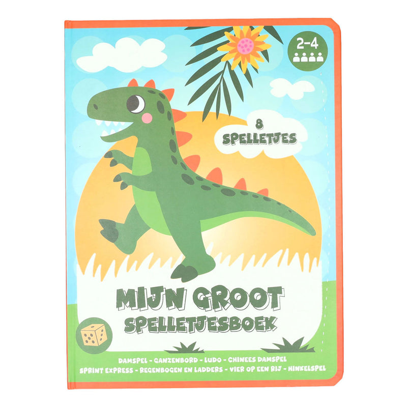 Afbeelding laden in galerijviewer, Wins holland bordspellen boek 8 spellen dinosaurus - 3jr.