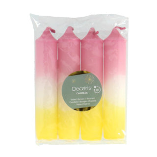 Afbeelding laden in galerijviewer, Dinerkaars per 4 dipdye pastelkleuren 5 assorti 11cm | 10 stuks