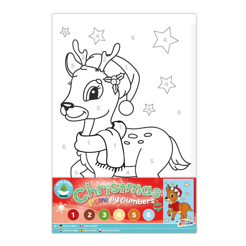 Afbeelding laden in galerijviewer, Creative Craft Group XMAS Canvas Schilderen op Nummer Rendier